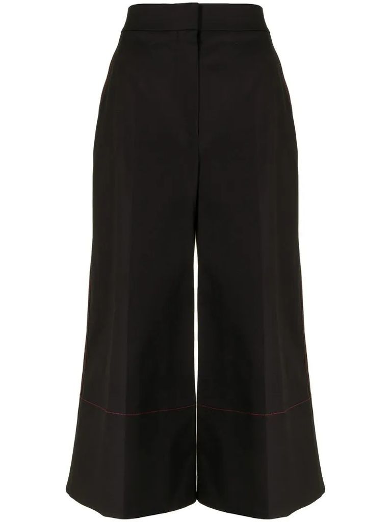 flared tailored culottes