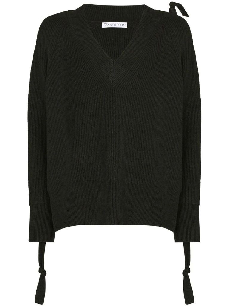 cable knit detail jumper