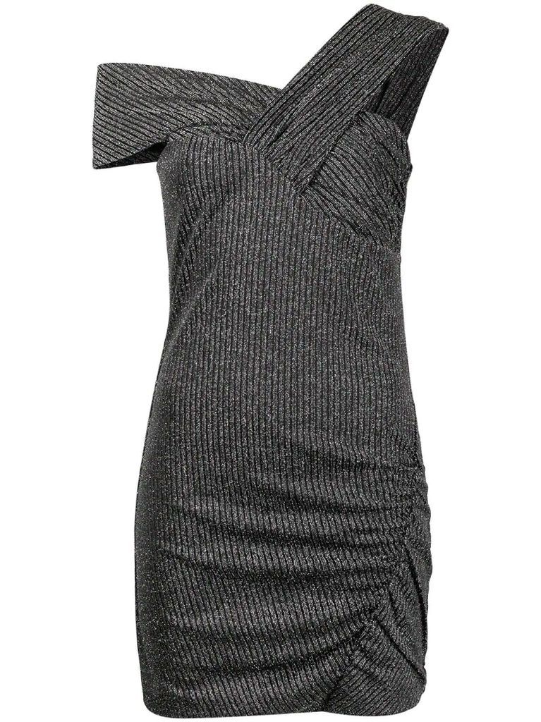 Club lurex-knit minidress