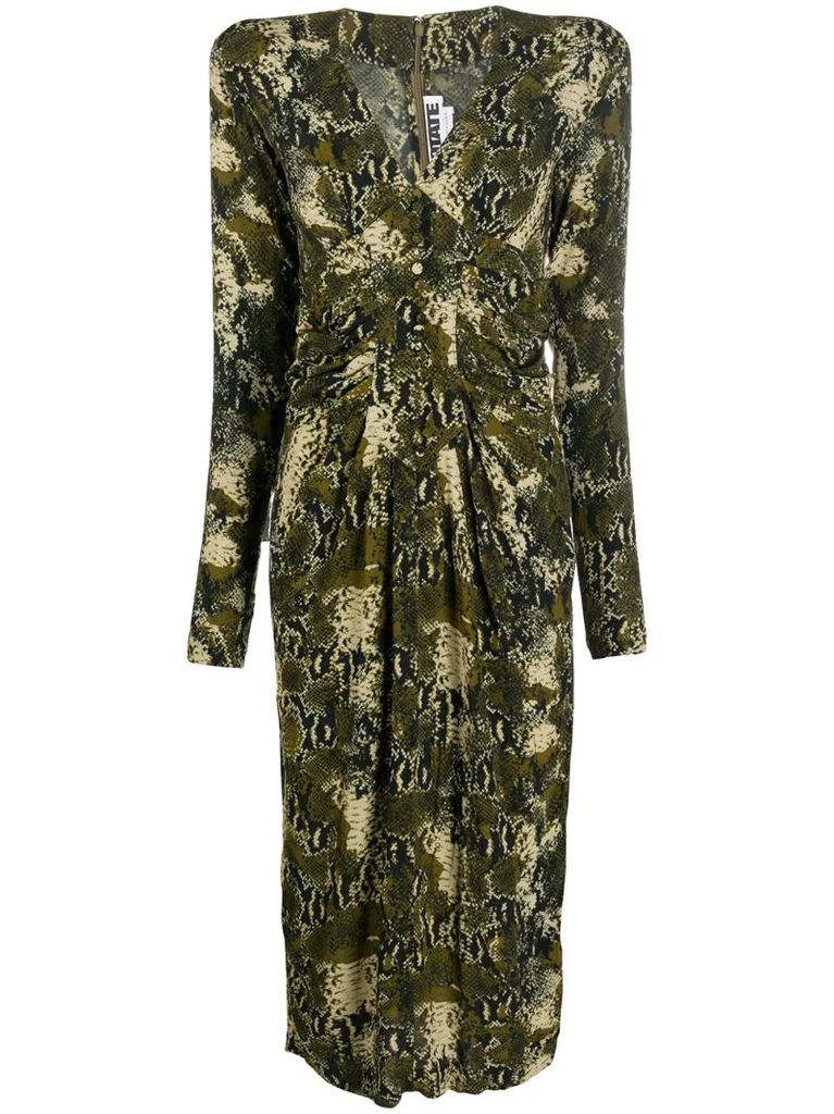 python-print fitted dress