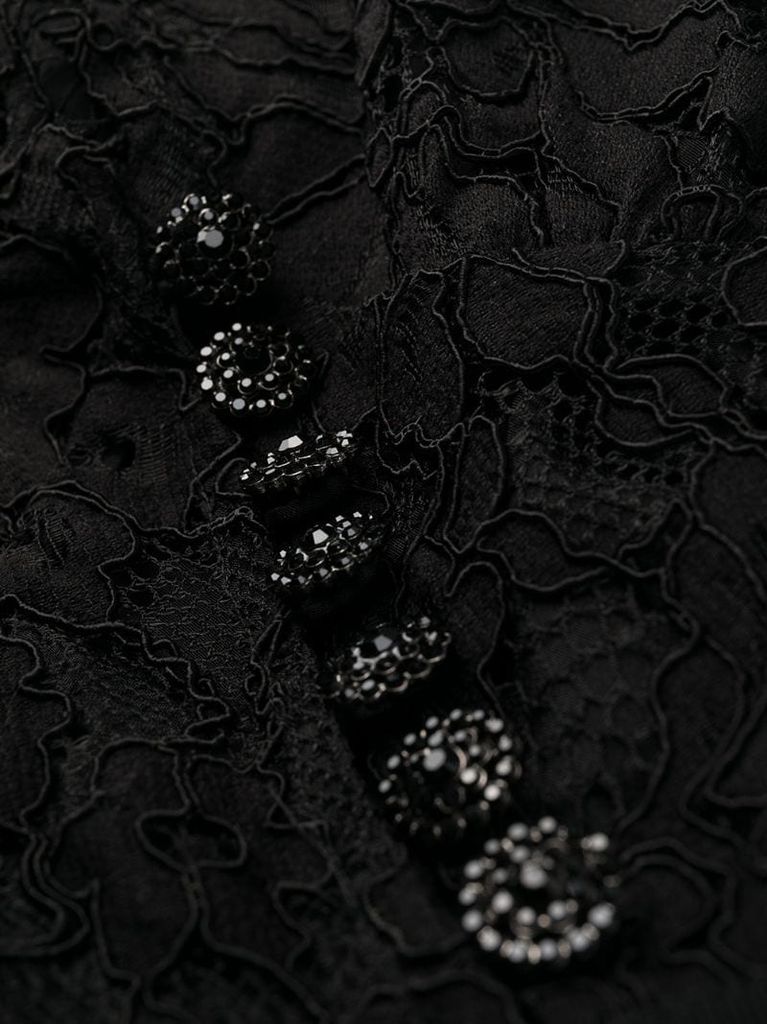 floral lace midi dress