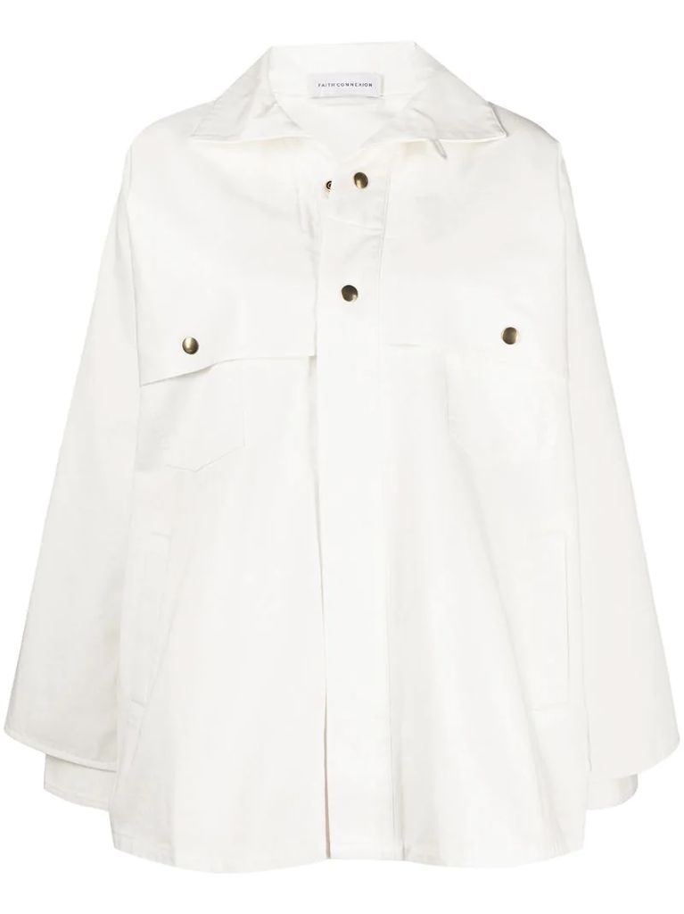 layered white jacket