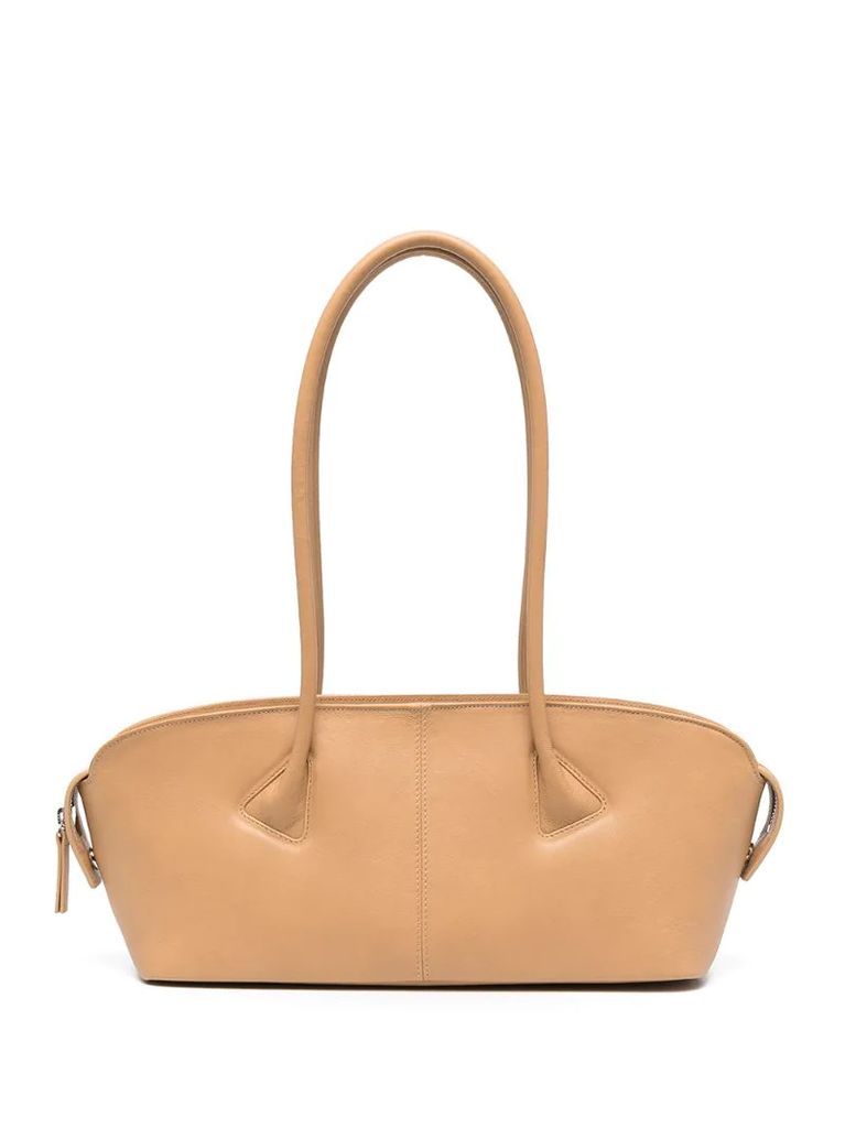 Baguette leather shoulder bag