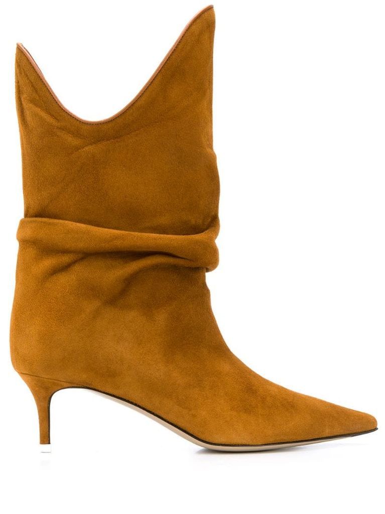 pointed slouched boots