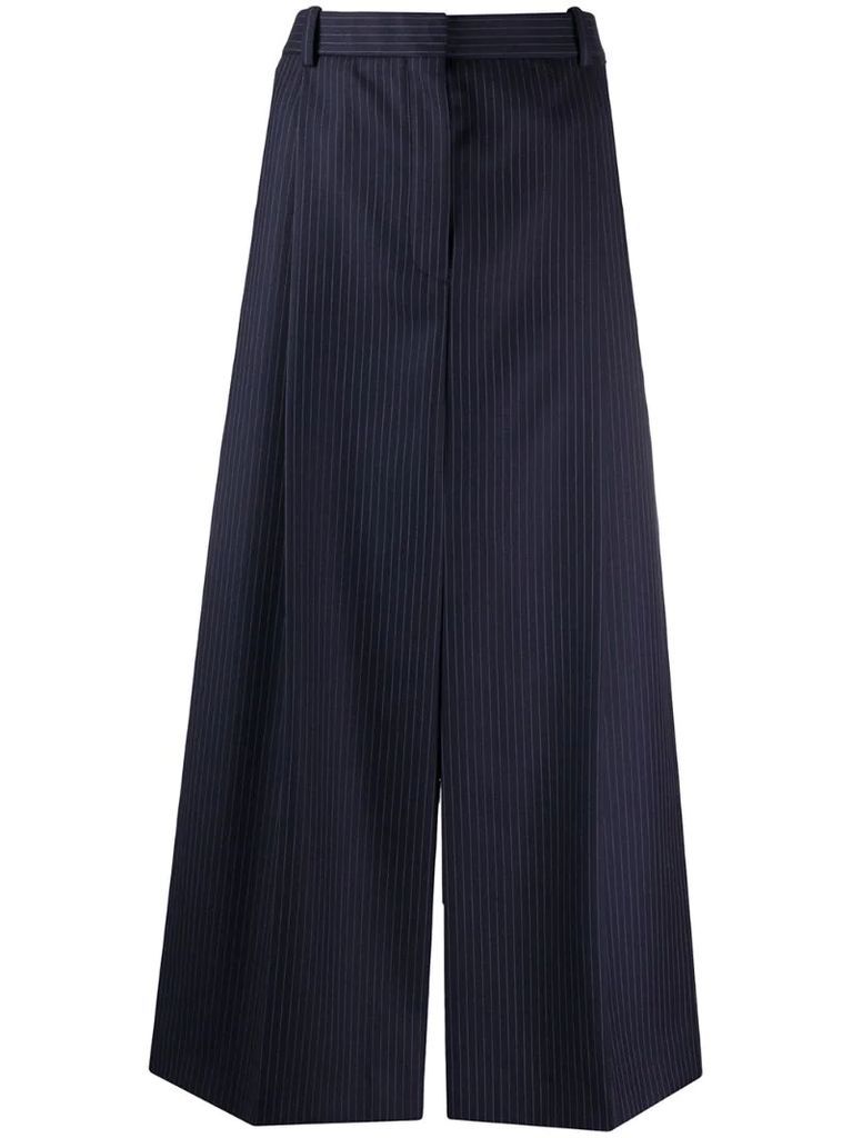 tailored pinstripes skirt