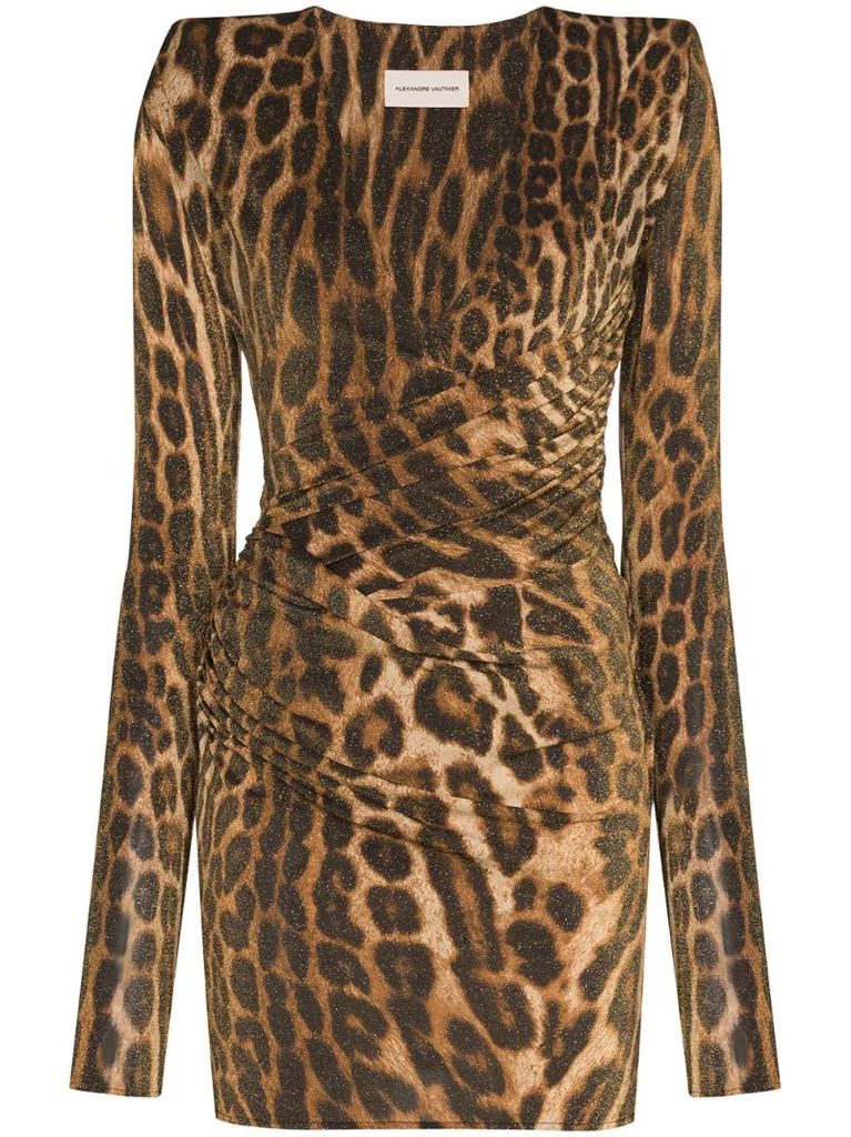 leopard print bodycon mini dress