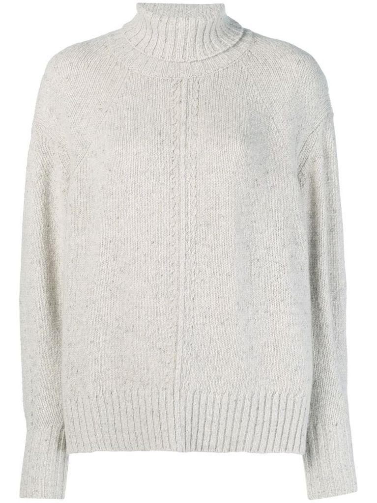 oversized roll-neck sweater