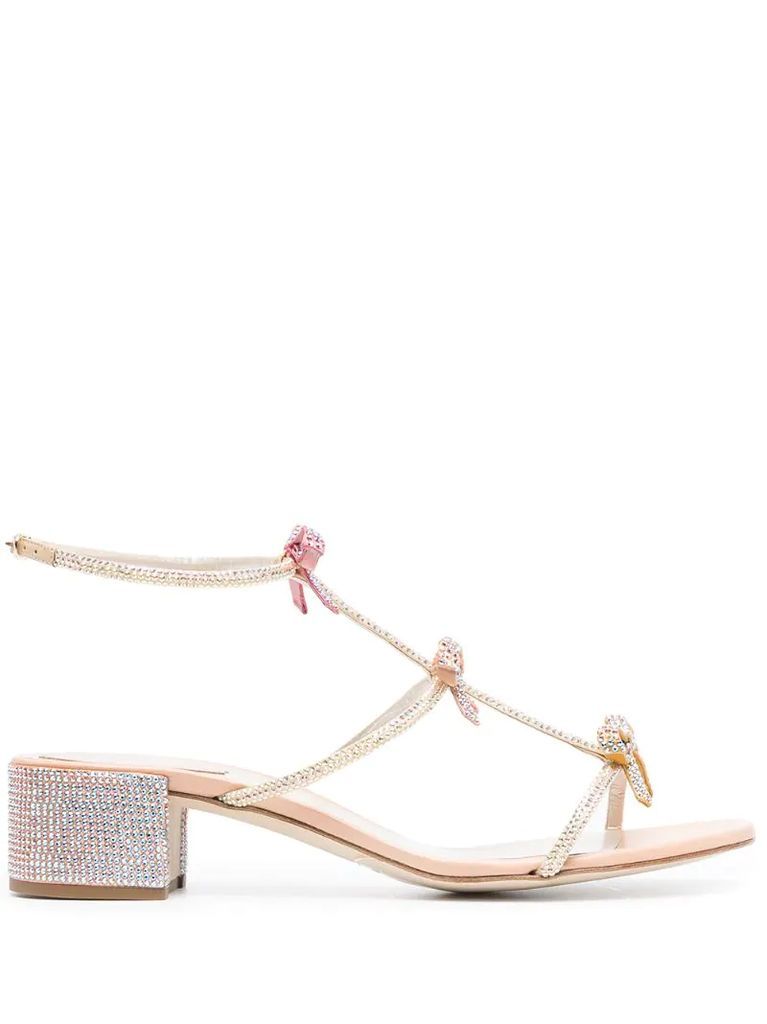 Caterina 80mm bow sandals