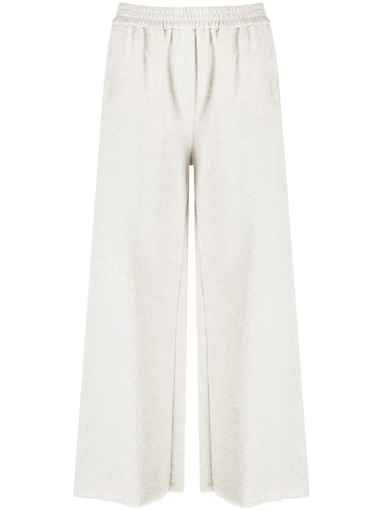 wide leg track trousers