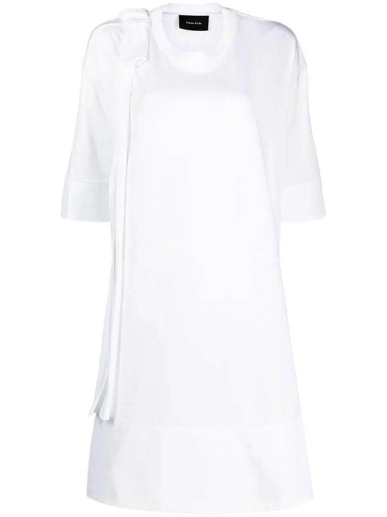 bow detail T-shirt dress