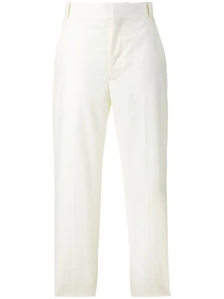 straight-leg trousers