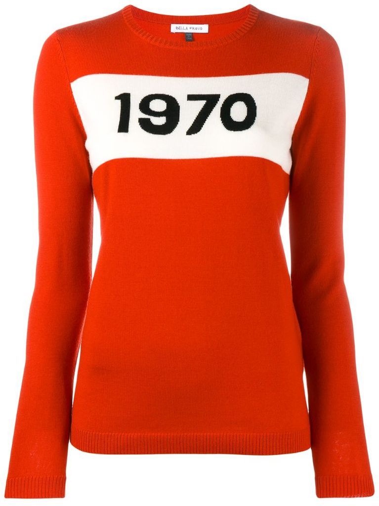 1970 intarsia sweater