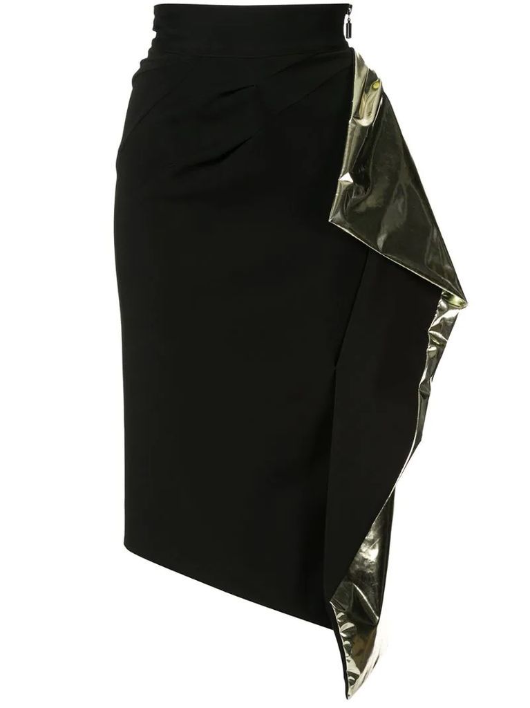 Alkali draped detail skirt