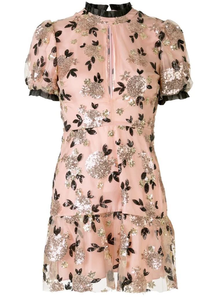 Sparrow floral mini dress
