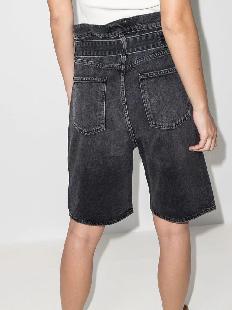 Reworked '90s belted denim shorts
