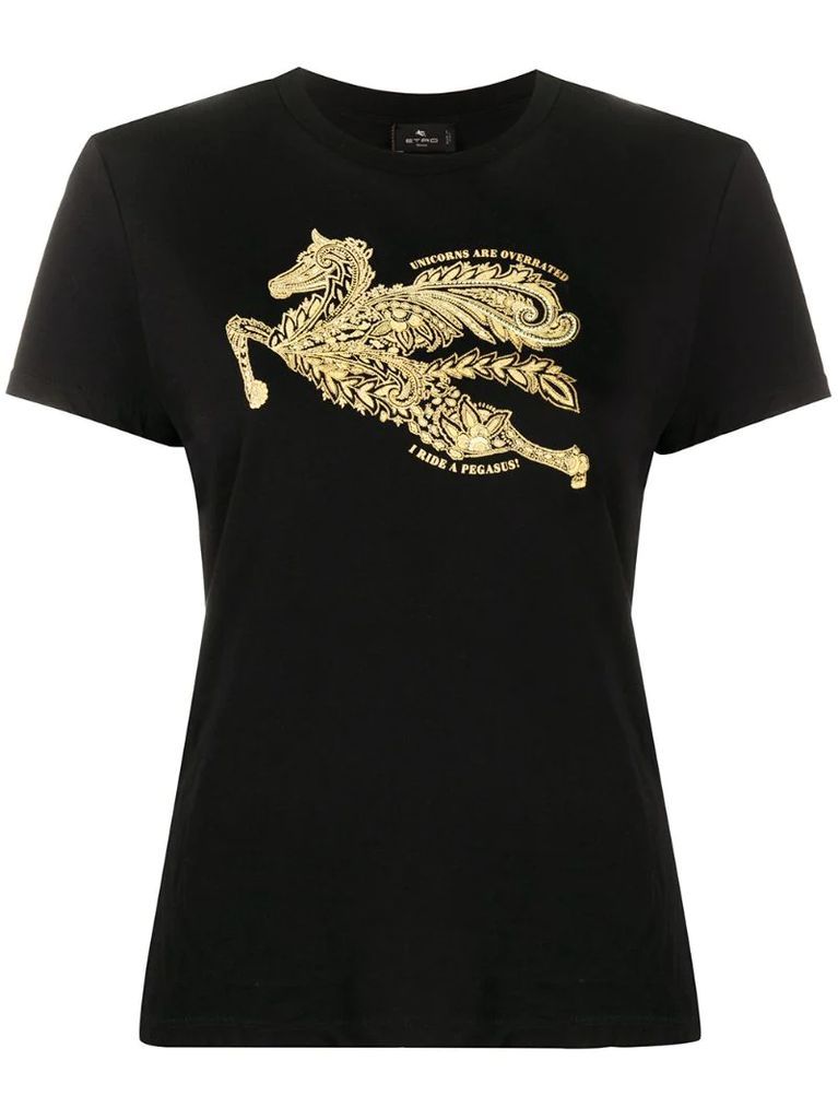 dragon print T-shirt