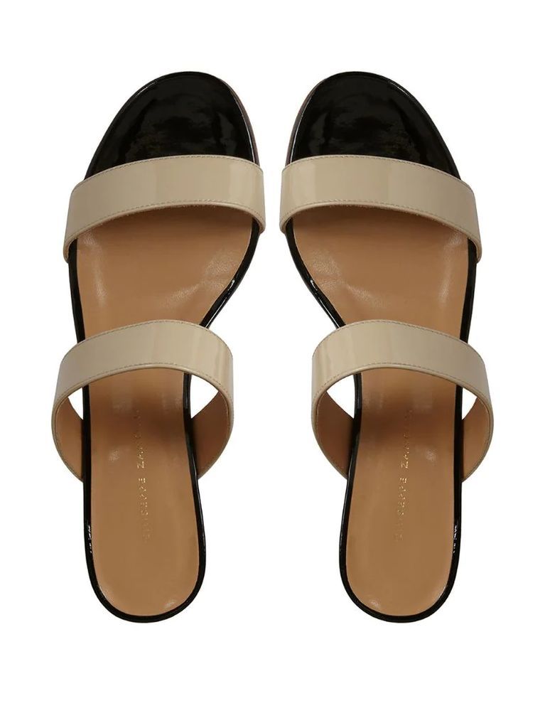 double strap mules