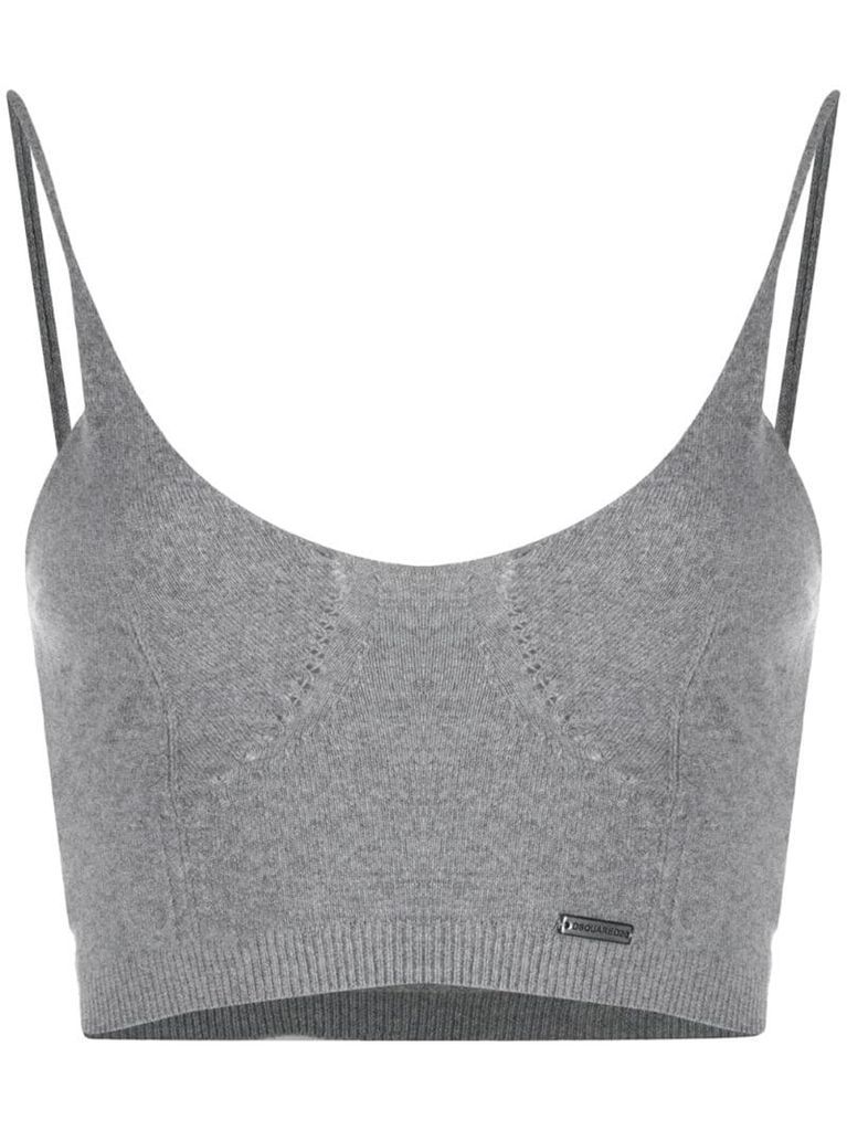 rib-knit vest top