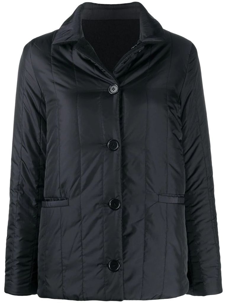 vertically quilted jacket