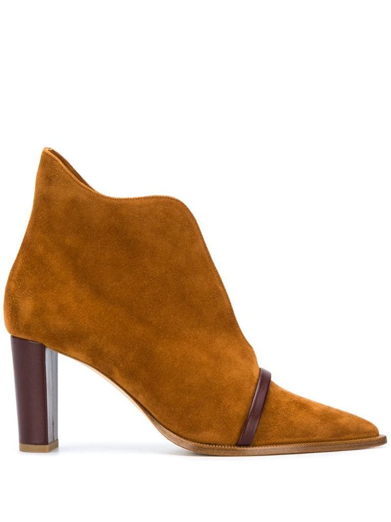 pointed-toe ankle boots