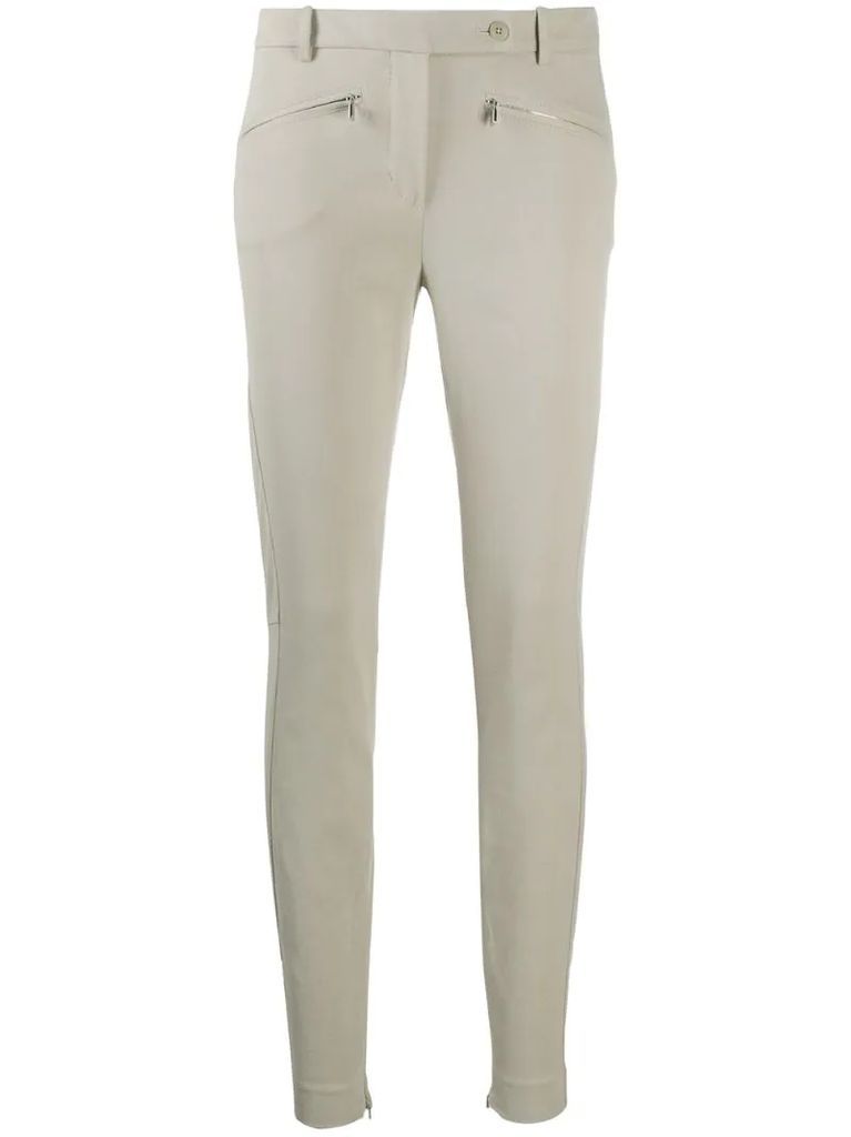 low-rise skinny trousers