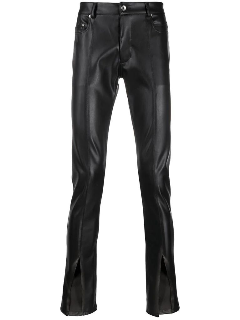 front slit trousers