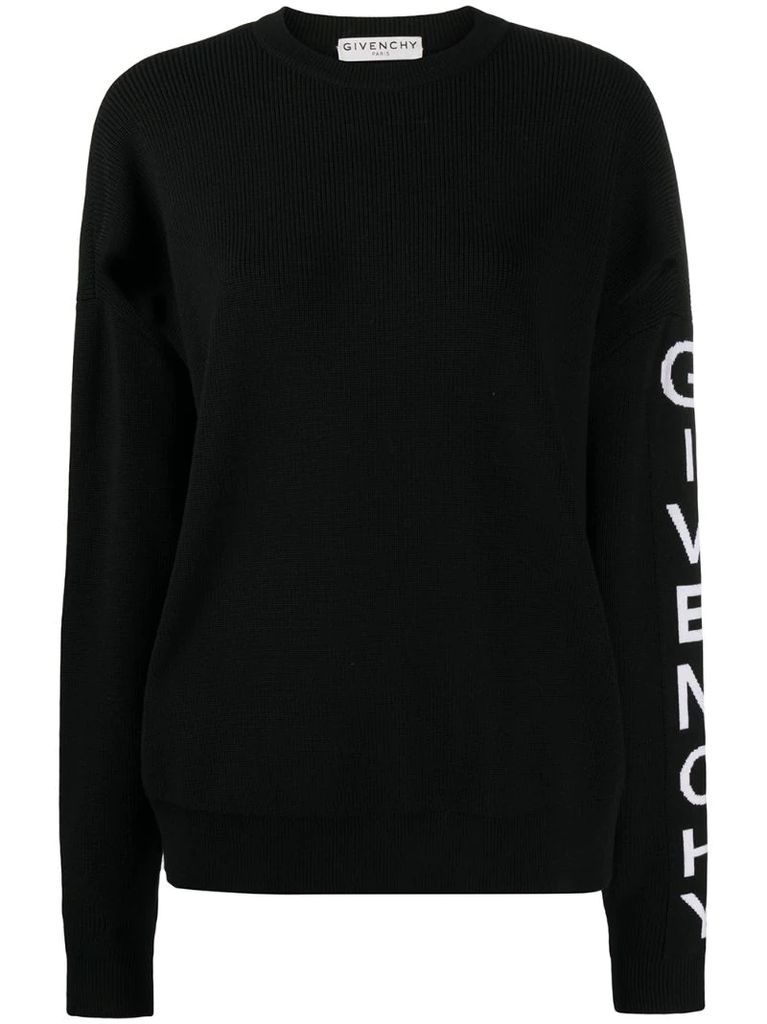 logo-band cut-out jumper