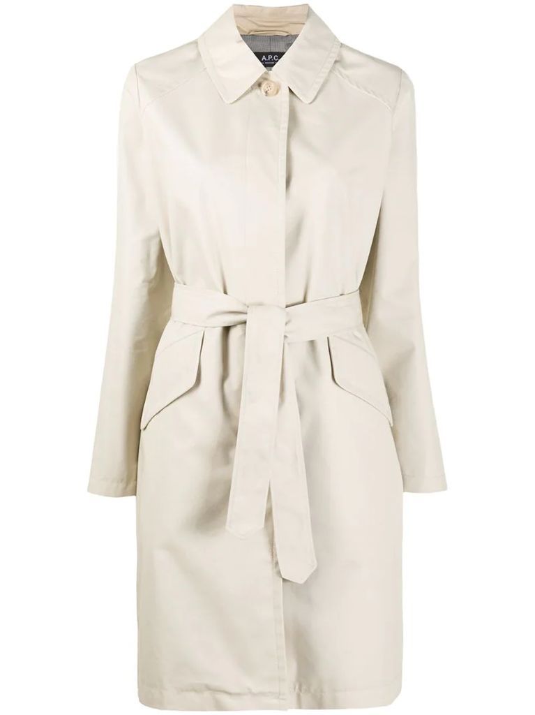 Lucienne single-breasted trench coat