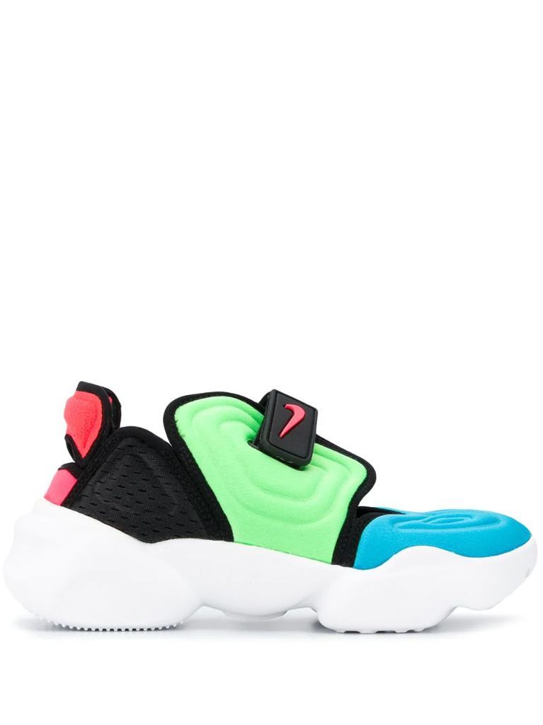 neon panelled sneakers