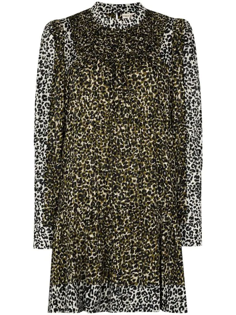Amira leopard-print dress
