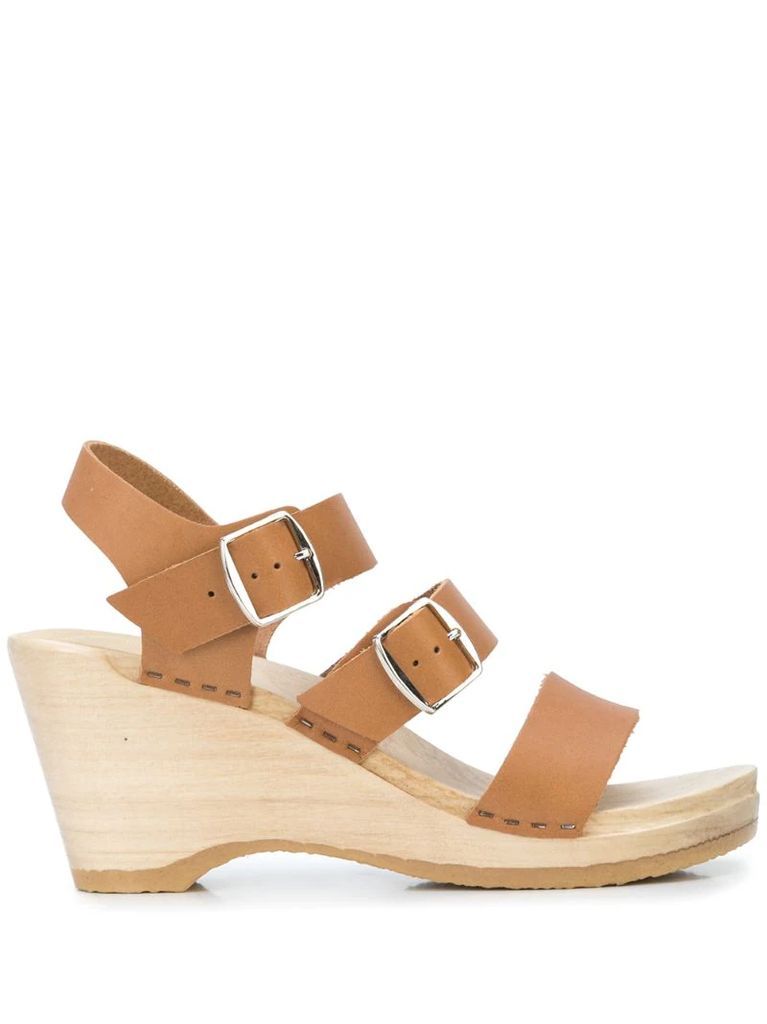 caged wedge sandals