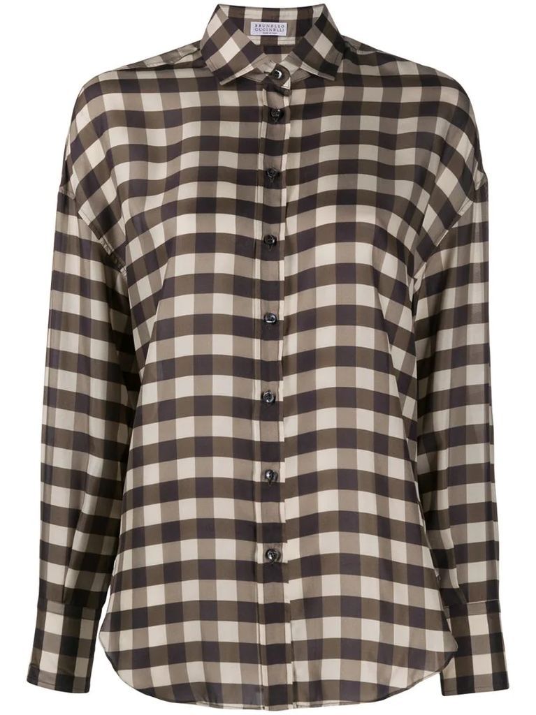 gingham check shirt