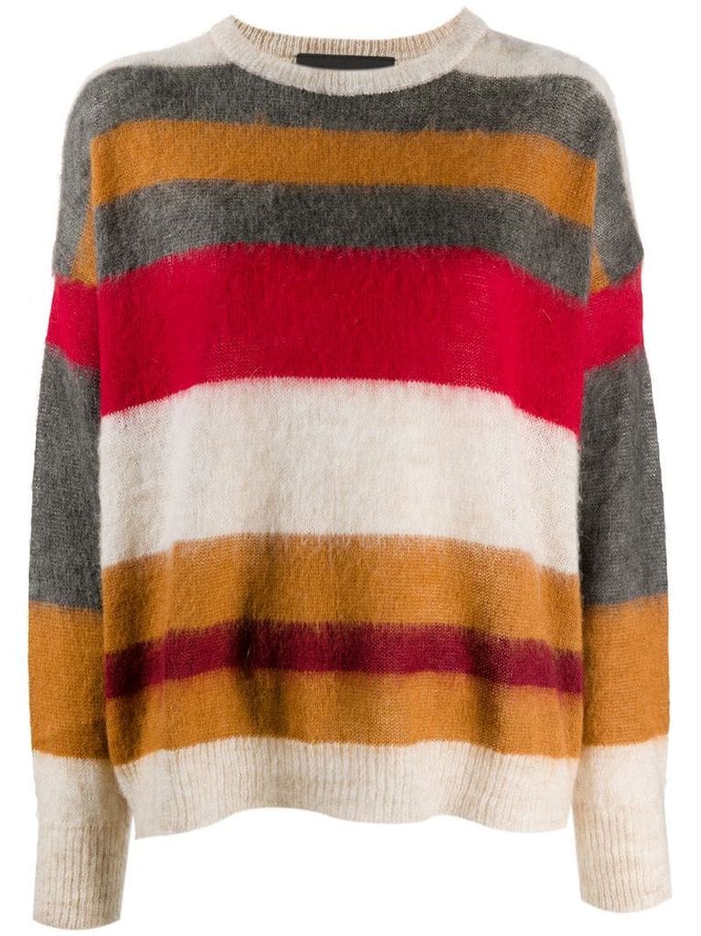 striped relaxed-fit jumper