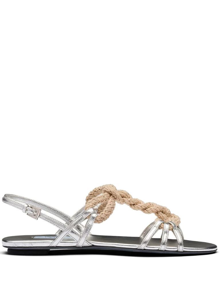 knotted rope sandals