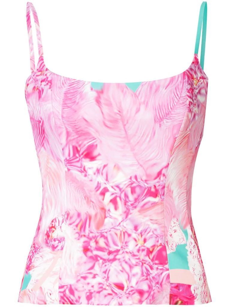printed fitted camisole