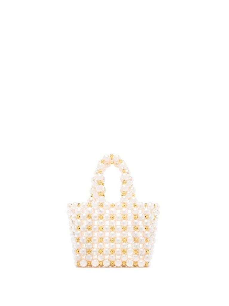 Reveries pearl-embellished mini bag