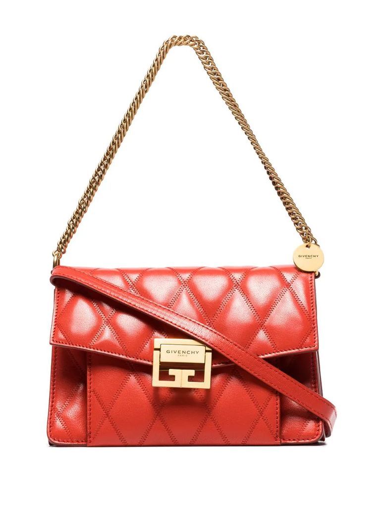 small GV3 quilted shoulder bag