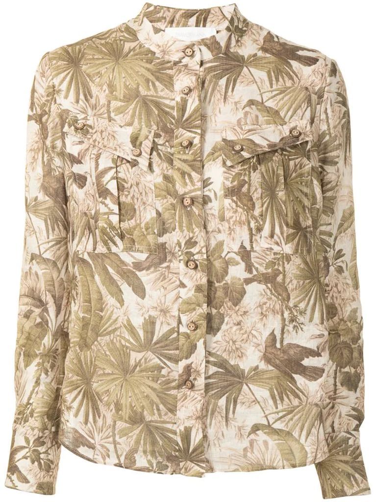 palm tree print shirt