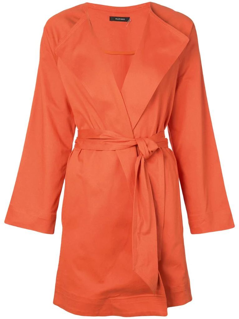 belted trench coat