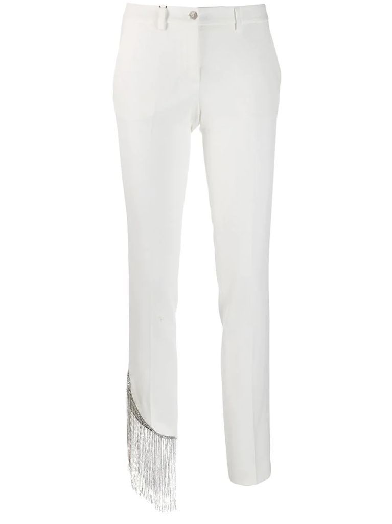 crystal fringe trousers
