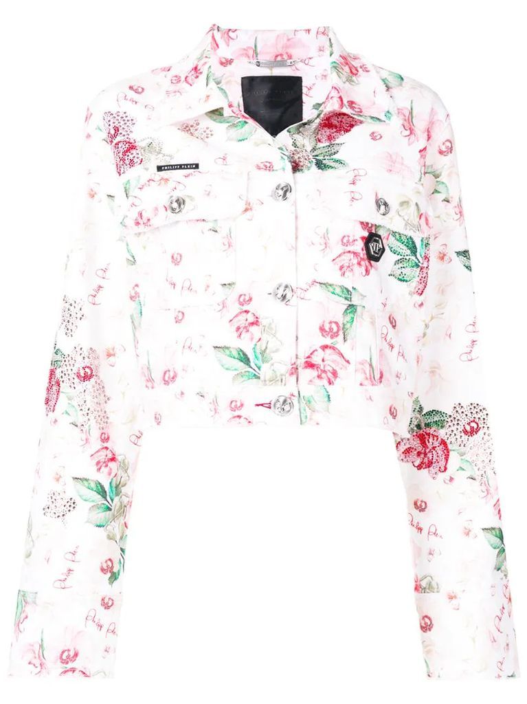 rose printed jacket