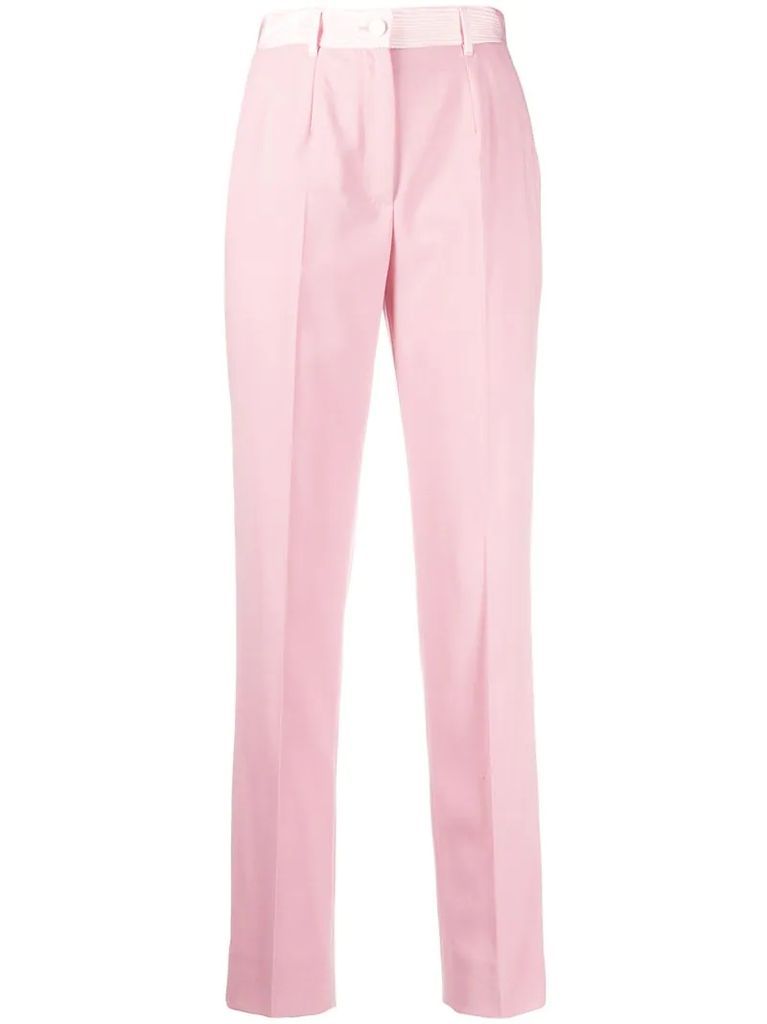 front pleat tailored trousers