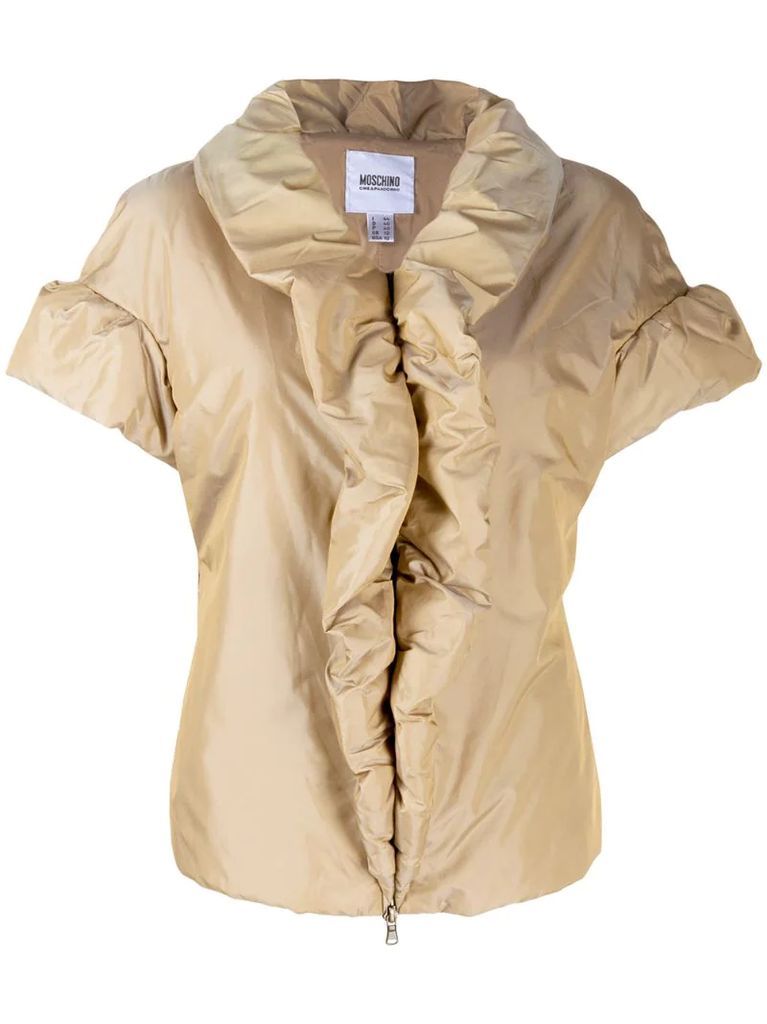 1990's draped padded shortsleved jacket