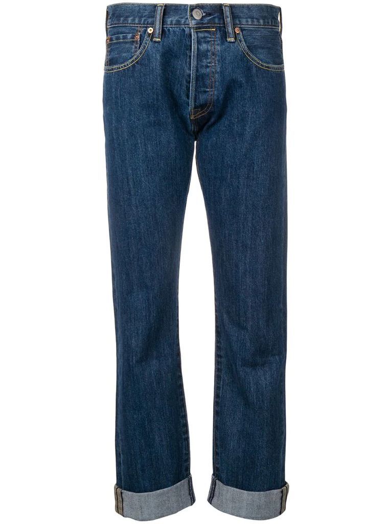 slim straight-leg jeans