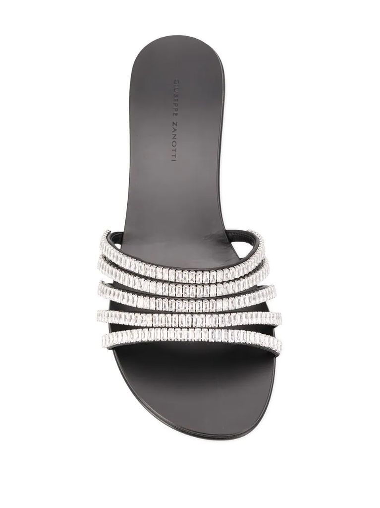 crystal strap sandals