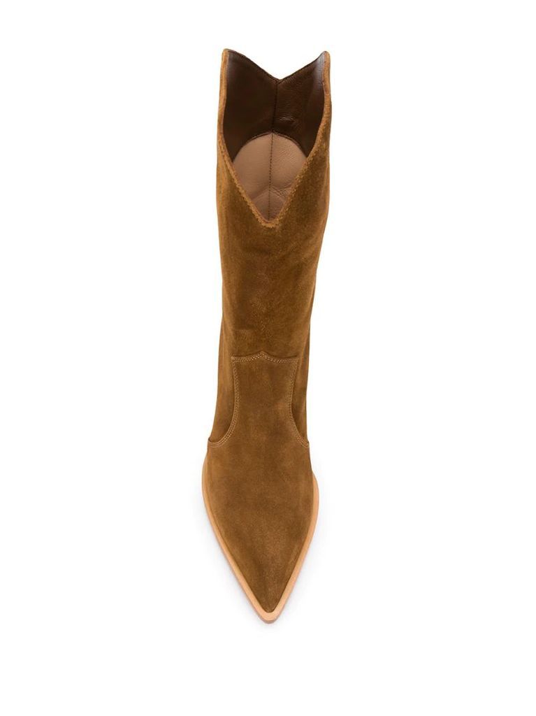 wooden heel cowboy boots