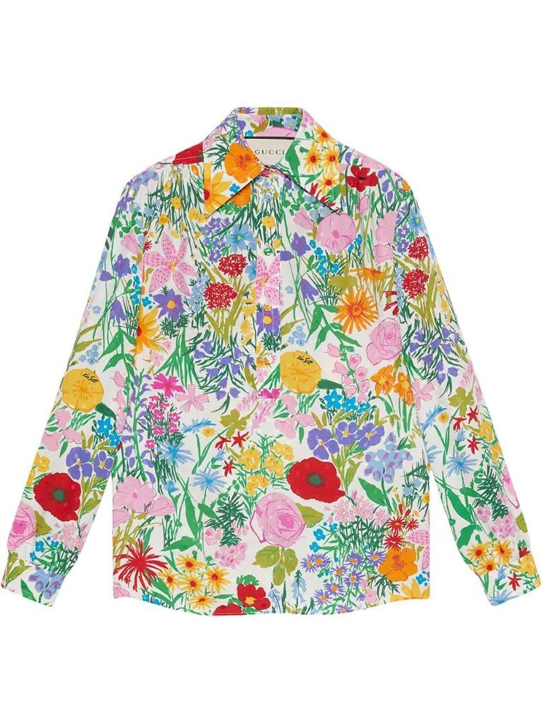 x Ken Scott floral-print shirt