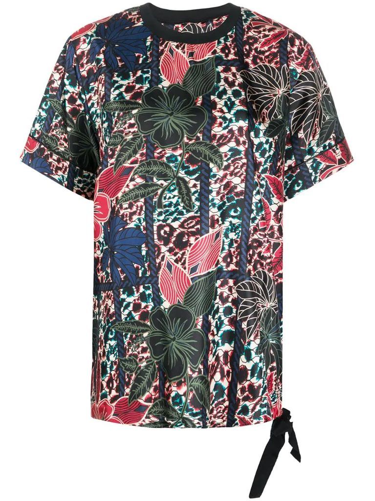 oversized floral-print T-shirt