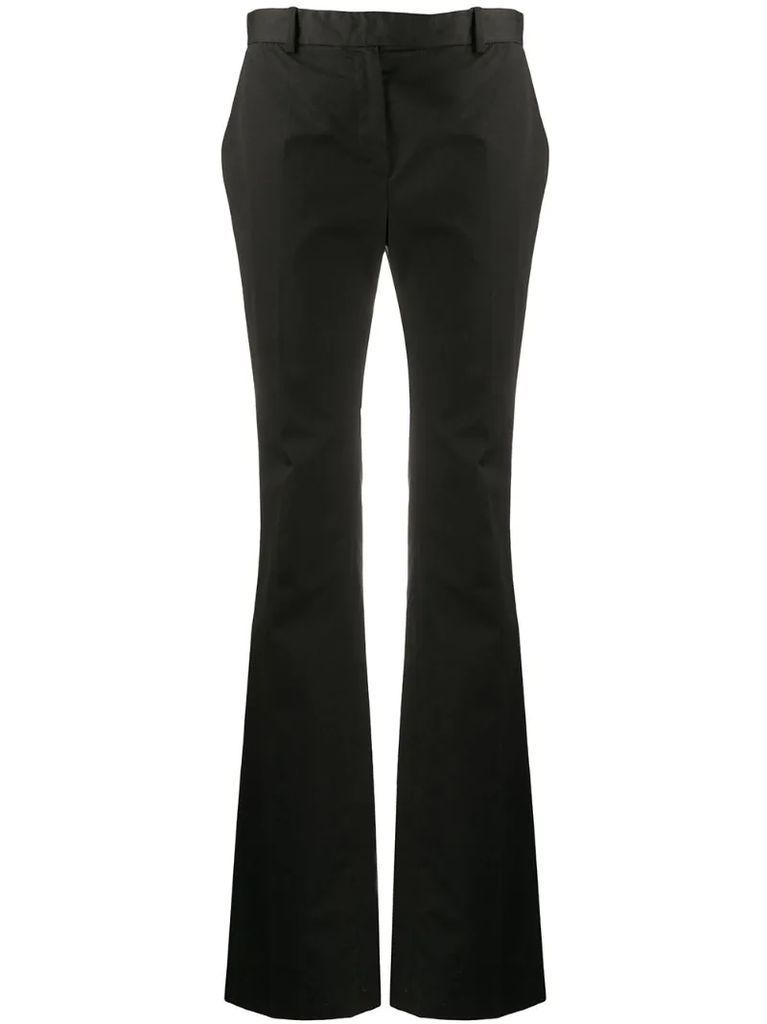 tailored straight-fit trousers