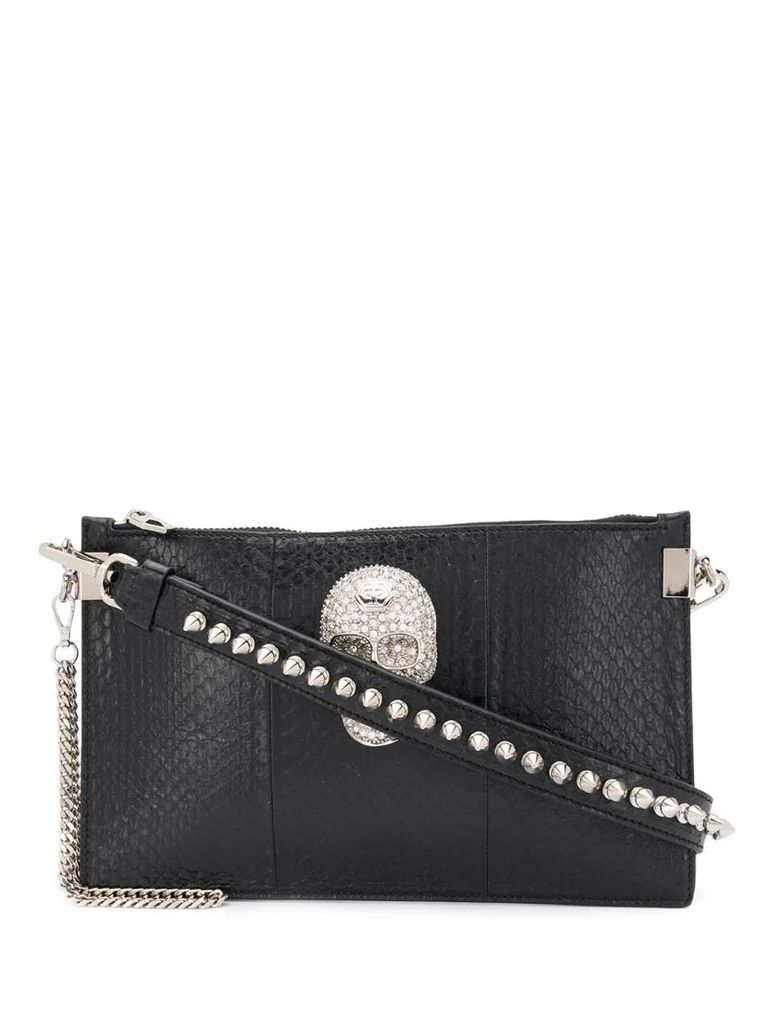 embellished skull crossbody bag